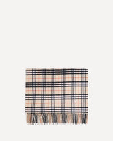 Coperta in lana Check  - BEIGE | Base Blu