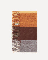 Sciarpa a righe con frange  - MULTICOLORE | Base Blu