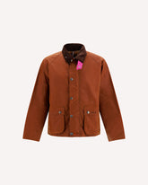 Transport waxed Barbour x Paul Smith Jacket - BROWN | Base Blu