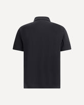 Maglia polo in cotone  - NERO | Base Blu