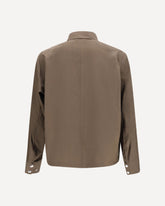 Cotton Typewriter Jacket - GREEN | Base Blu