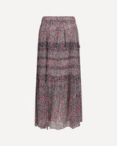 Gonna lunga Volomia con volant  - VIOLA | Base Blu