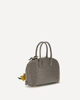 Borsa a Mano Toast con effetto pelle di coccodrillo - GRIGIO | Base Blu
