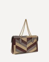 Medium Panthea Chevron nappa Shoulder Bag - MULTICOLOUR | Base Blu