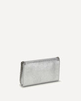 Falabella metallic finish Shoulder Bag - SILVER | Base Blu