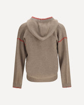 Kafti embroidered cashmere Sweater - BROWN | Base Blu