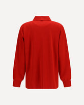 Button embroidered Polo Shirt - RED | Base Blu
