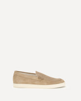 Suede Loafers - BEIGE | Base Blu