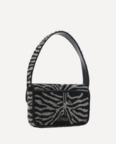 Tommy Beaded Shoulder Bag - BLACK | Base Blu