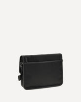 Re-Nylon and Saffiano Shoulder Bag - BLACK | Base Blu