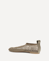 Ballerine alte in tessuto a rete - BEIGE | Base Blu