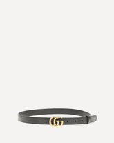 Slim GG Marmont Belt - BLACK | Base Blu
