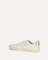 Esplar logo leather Sneakers - WHITE | Base Blu
