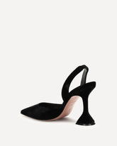 Décolleté slingback in velluto - NERO | Base Blu