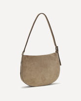 Savette Round Hobo Shoulder Bag - BEIGE | Base Blu