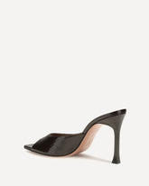 Alexa Croc-Effect Sandals - BROWN | Base Blu
