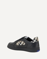 Leather Sneakers - BLACK | Base Blu