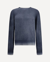 Cashmere Crewneck with gradient effect - BLUE | Base Blu