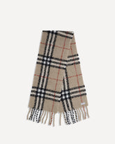 Scarf from a warm alpaca-wool blend bouclé - BEIGE | Base Blu