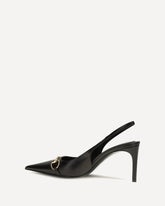 Slingback Pumps with strap - BLACK | Base Blu