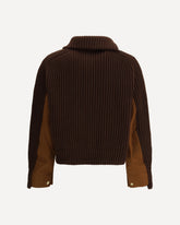 Giubotto sacai x Carhartt WIP Duck x Wool Knit - BEIGE | Base Blu