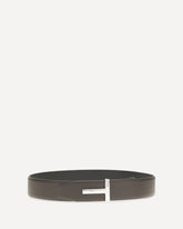 Cintura in pelle reversibile - MARRONE | Base Blu