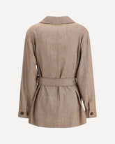 Safari Jacket in Sparkling Twill - BROWN | Base Blu