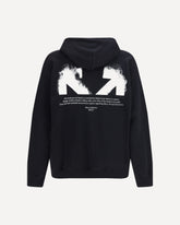 Felpa con Cappuccio e zip Half Arrow Skate - NERO | Base Blu