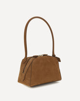 Le Bouledogue Shoulder Bag small - BROWN | Base Blu
