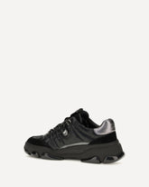 Athena suede Sneakers - BLACK | Base Blu