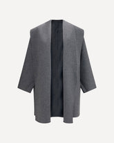Wool Hooded Coat - GREY | Base Blu