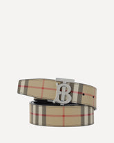 Cintura reversibile Archivio Check - MULTICOLORE | Base Blu