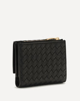 Intrecciato bifold Wallet - BLACK | Base Blu