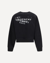 Felpa in tessuto garzato con logo - NERO | Base Blu