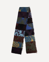 Sciarpa Mati con stampa mista e frange - MULTICOLORE | Base Blu