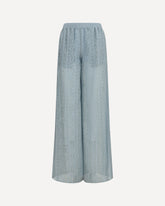 Silk-blend Pants - LIGHT BLUE | Base Blu