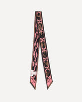 Foulard Bandeau in seta con mix di stampe - MULTICOLORE | Base Blu