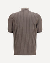 Cotton ribbed knit Shirt - BROWN | Base Blu