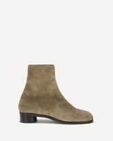 Suede Ankle Boot - BEIGE | Base Blu