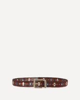 Beaded Belt with floral motif - MULTICOLOUR | Base Blu