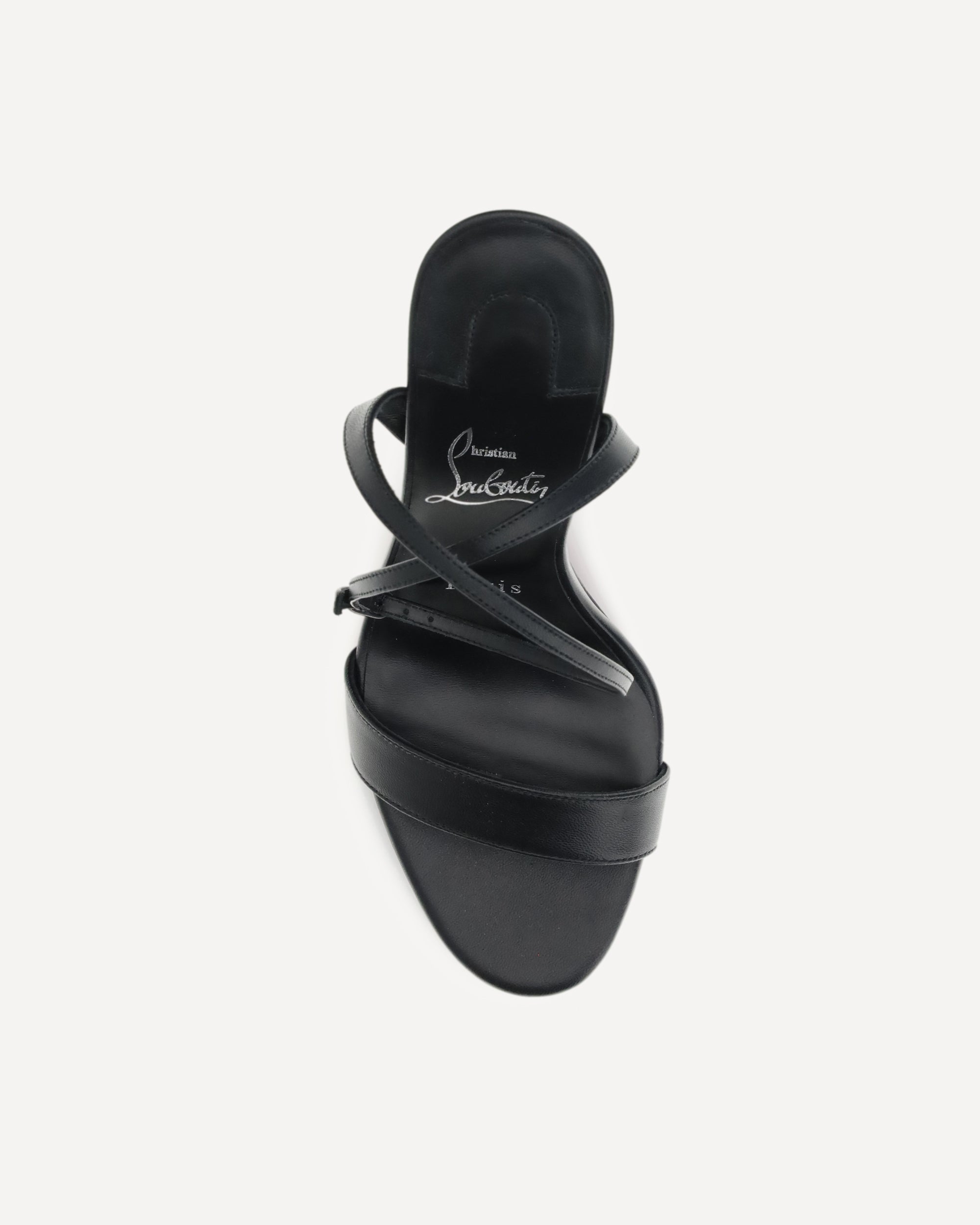 CHRISTIAN LOUBOUTIN Miss Z Sandal 100 Nappa/lining BLACK | Base Blu