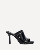 Sandali in pelle  - NERO | Base Blu