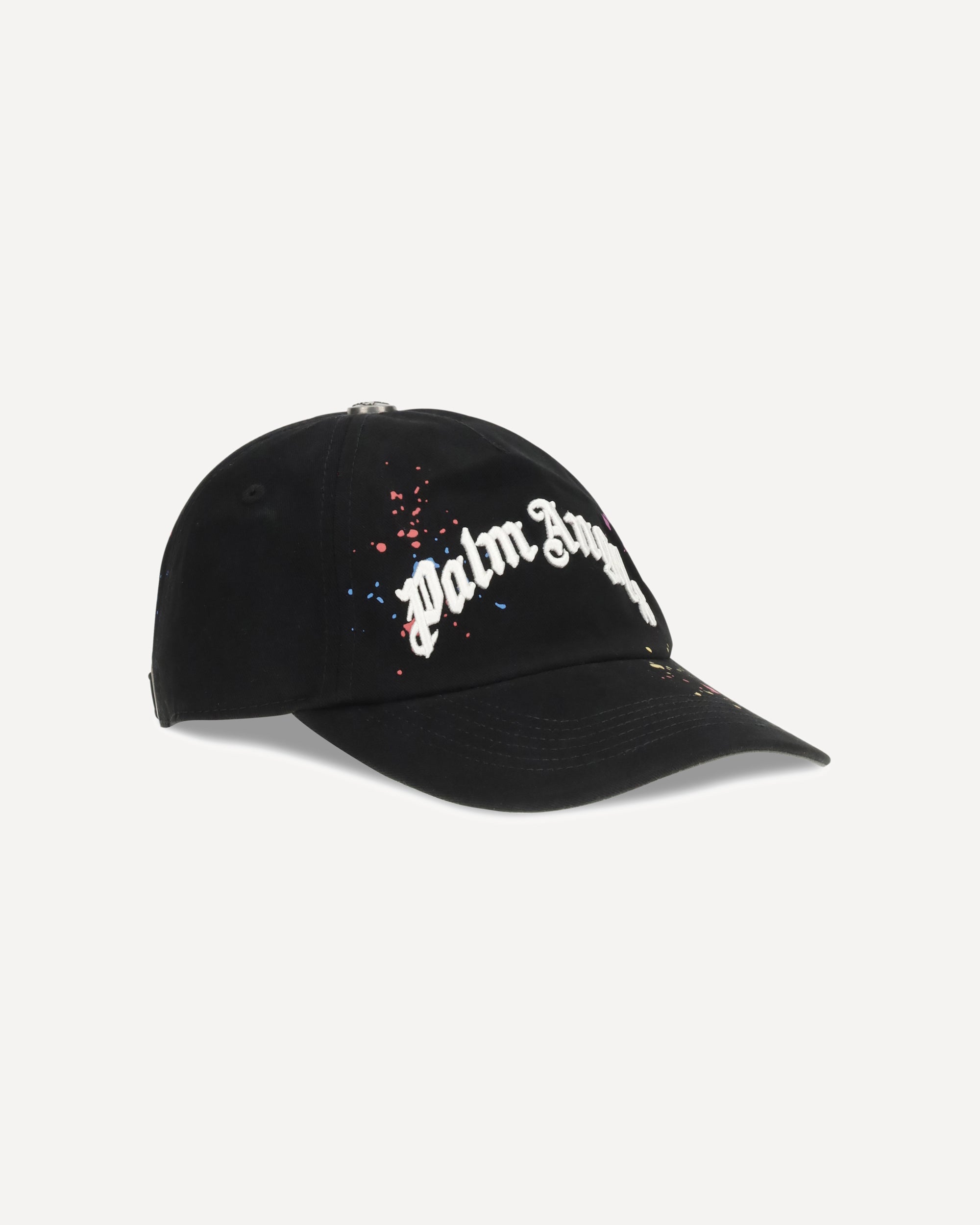 PALM ANGELS Logo Baseball Hat BLACK | Base Blu