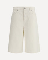 Becky Twill 45 Bermuda Shorts - WHITE | Base Blu
