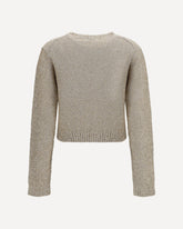 Long-sleeve sequin Sweater - BEIGE | Base Blu