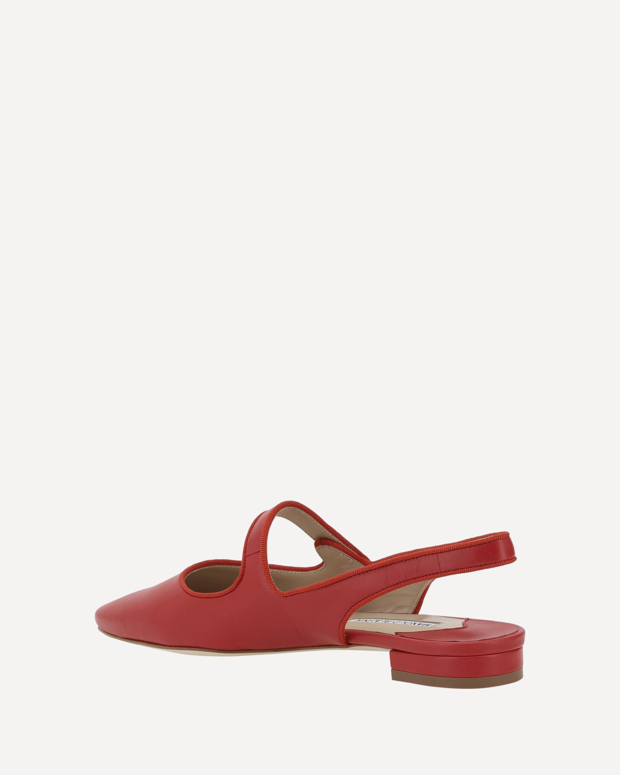 MANOLO BLAHNIK Campariflatsli Ballerinas RED | Base Blu