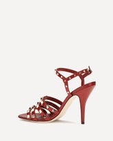 Rockstud kidskin Sandals - RED | Base Blu
