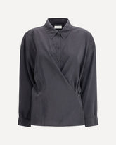 Draped Shirt - BLACK | Base Blu