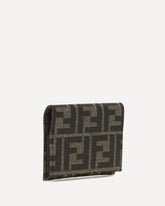 FF jacquard Card Holder - BROWN | Base Blu