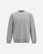 Embroidered logo crewneck Sweatshirt - GREY | Base Blu